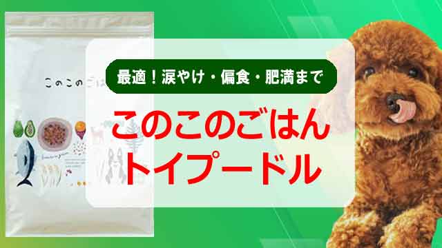 このこのごはんはトイプードルに最適！涙やけ・偏食・肥満まで