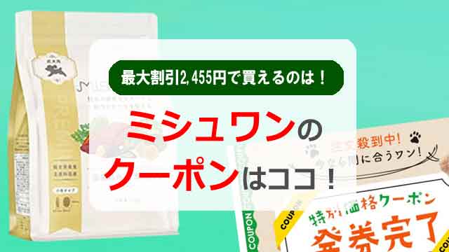 ミシュワンクーポンの最大割引2,455円で買えるのはココ！