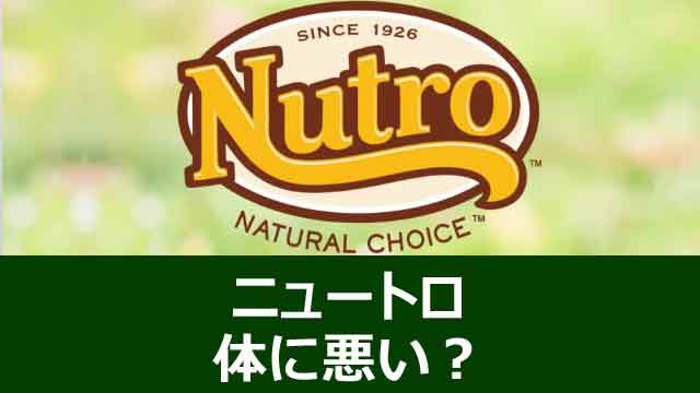 ニュートロは犬の体に悪い?合わない理由と安全な切替方法とは